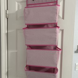 Pink Door Hanger Organizer