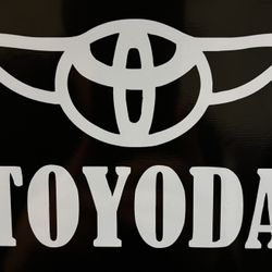 Toyota Star Wars Vinyl decal for Laptop/Car/Mirror/etc