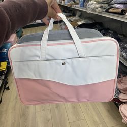 Pink White Laptop Bag