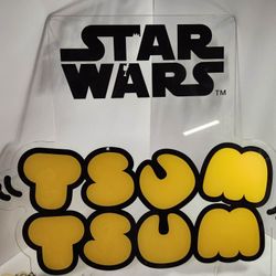 Star Wars Tsum Tsum Store Display Sign Only, Plastic Disney 21" tall x 23" wide