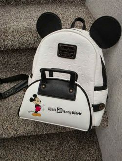 Loungefly Disney Parks Walt Disney World Mickey Mouse Mini Backpack and Pouch Set