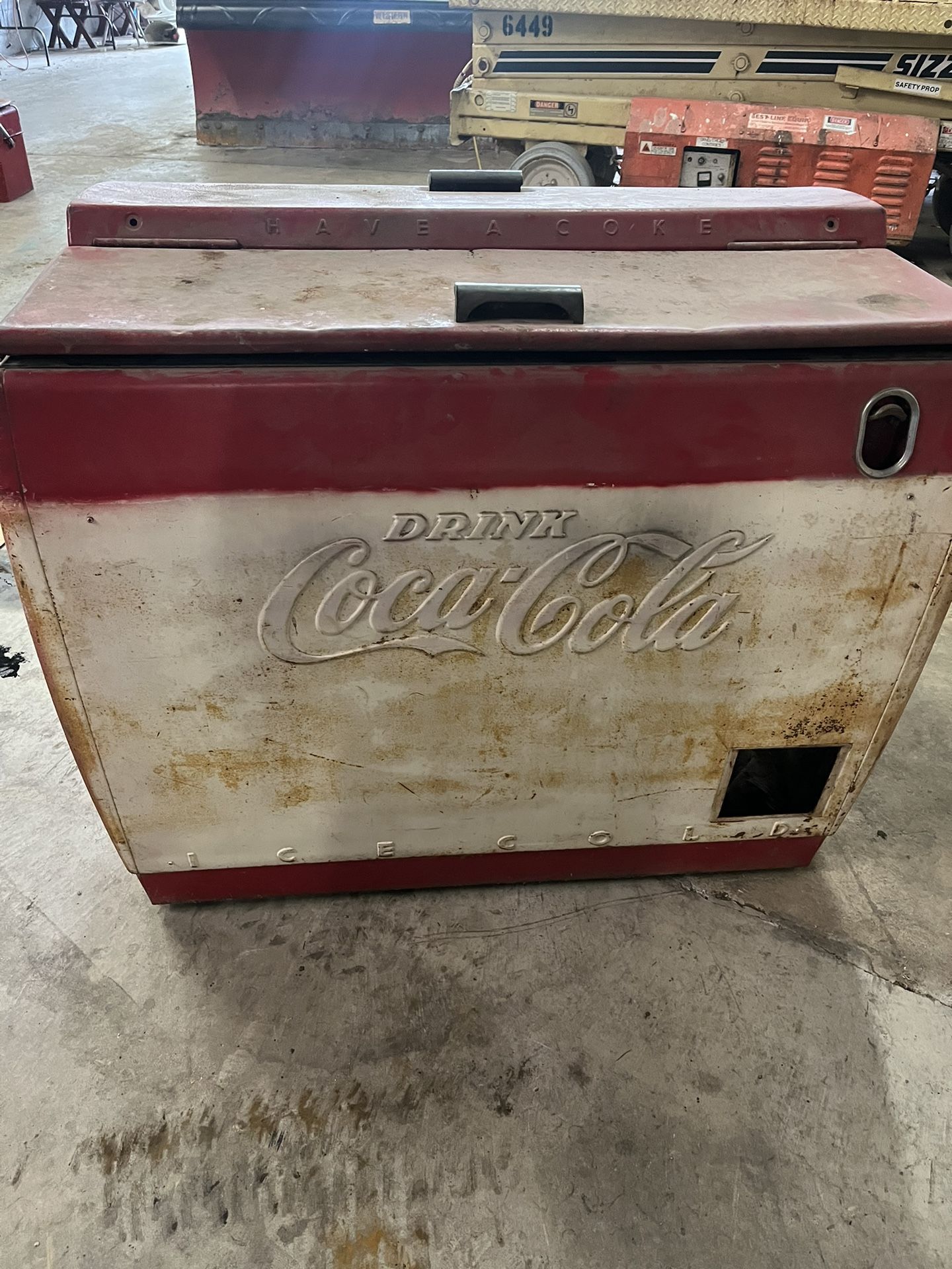 Vintage 1950 Coca Cola Machine Dry Cooler Westinghouse Model WH-12T RARE FIND