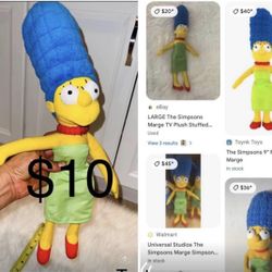 $8 Plushy Marge Simpsons 19” Tall in great condition