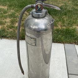 Fire extinguisher - Stainless Steel - Vintage  