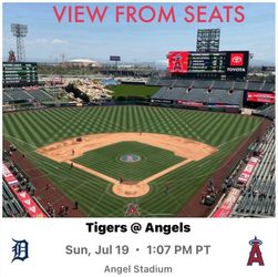 2 Angels Baseball v Detroit Tigers Tickets or Parking Sunday 7-19-26
