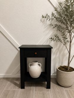 Modern matte black table
