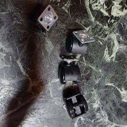 Small Caster Wheels 1 Dollar Per Set Of 4  Buy In Bulk And Get Them For .15 Cents Each