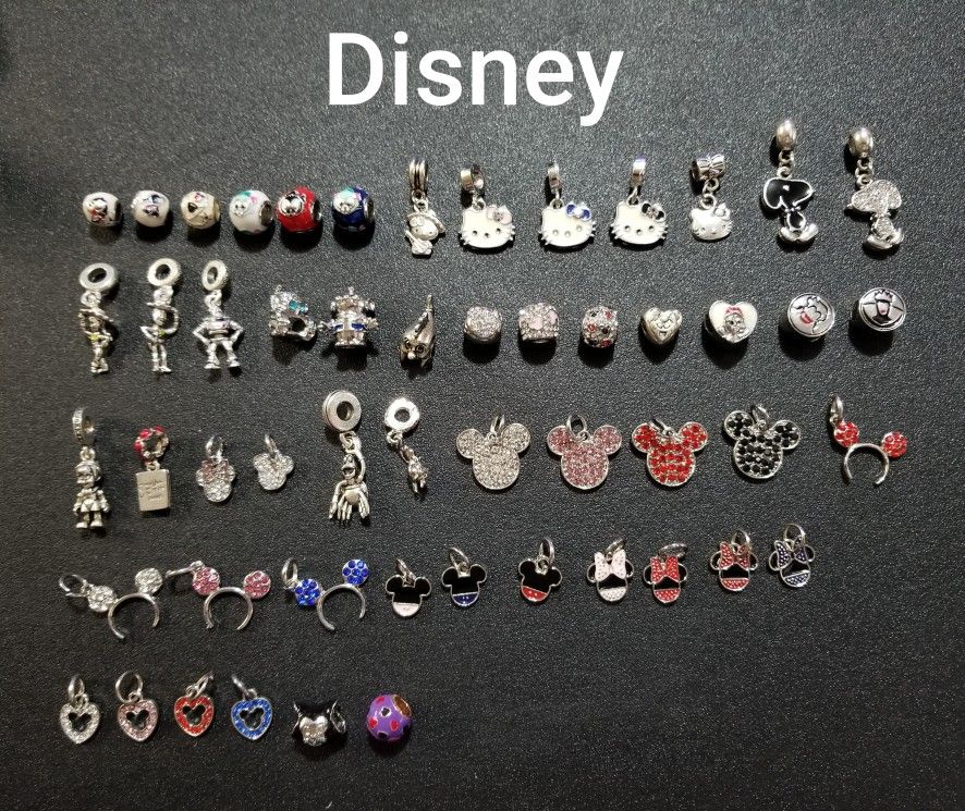 Disney & Christmas Sterling Silver Charms $10 each