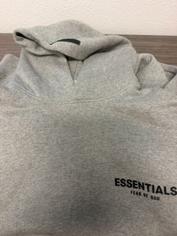 ESSENTIALS HOODIES • GREY MENS • SIZE XL