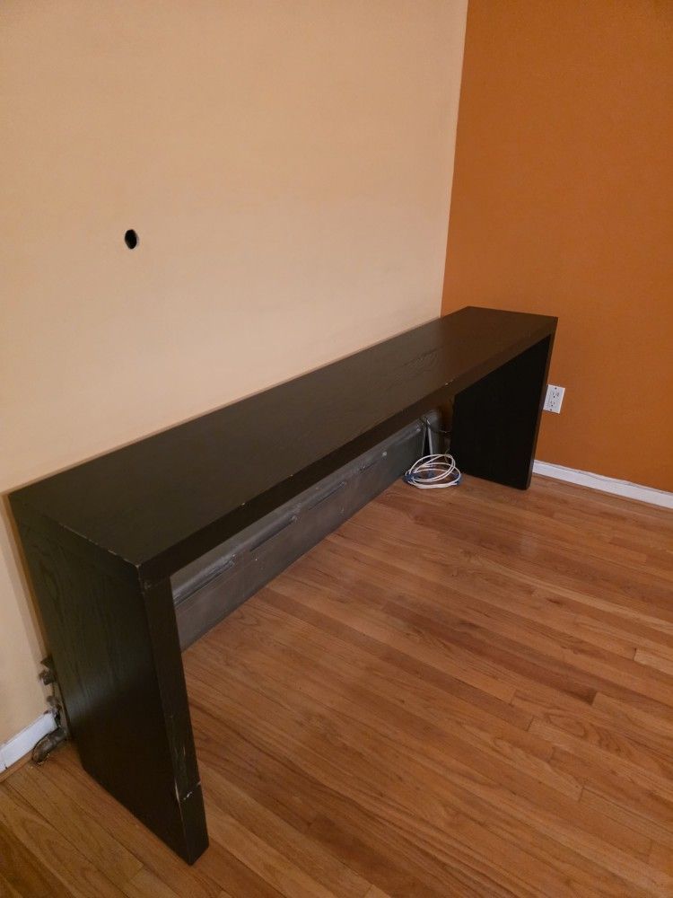 Long Black Console Table / Entryway Table