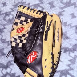 Rawlings The Playmaker Softball 13.5 inch baseball glove PM2709AB Basket-Web Leather palm $30 OBOOO!