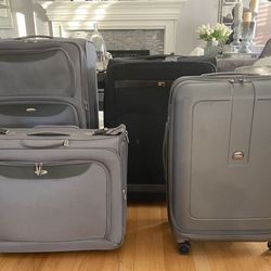 Set Of 4 Luggage (Samsonite, Tommy Hilfiger, Delsey)