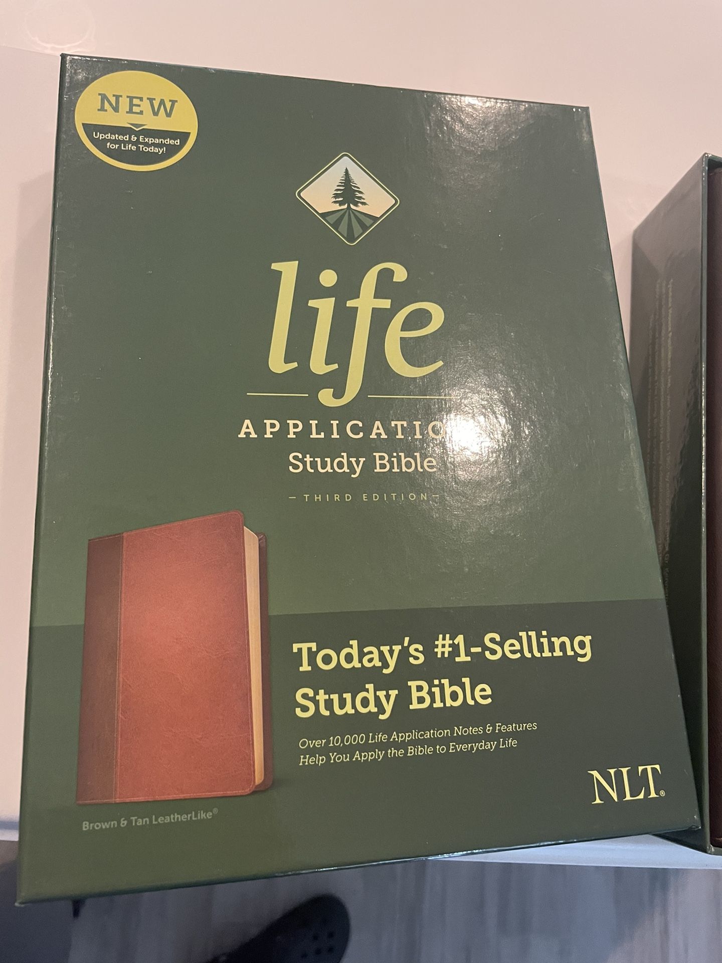 Leather Bound Study Bible NLT Version