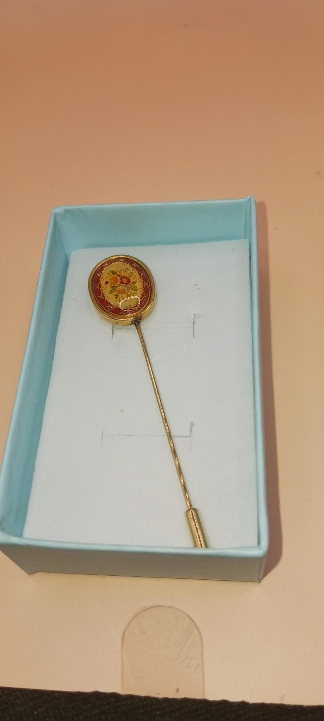 Cloissone Goldtone Stick Pin