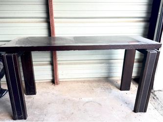 Black Console with Stitching Design