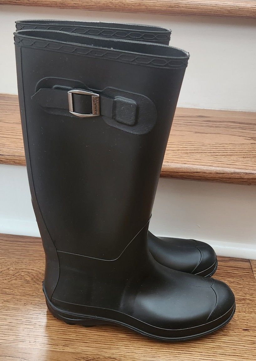 KAMIK Black Rain Boots Size 8 Women's