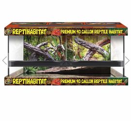 40 gallon reptile habitat tank