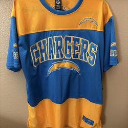 NEW Los Angeles Chargers Blue Yellow Jersey NFL Team Apparel Men’s Large LA Chargers 