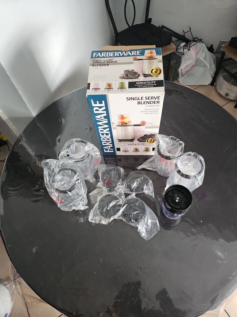 Fareberware Cups Blade 5 Tops.i Have #3-#4 1 Cup All New .