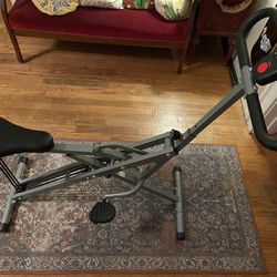 Exercise Equipment - Row Machine - Sunny Health & Fitness Squat Assist Row-N-Ride® Trainer for Glutes Workout