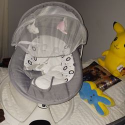 New Baby Blue Tooth Swing Seat Etc 20 Firm Look My Post Most Items 50% Off This Been Mark Down Already