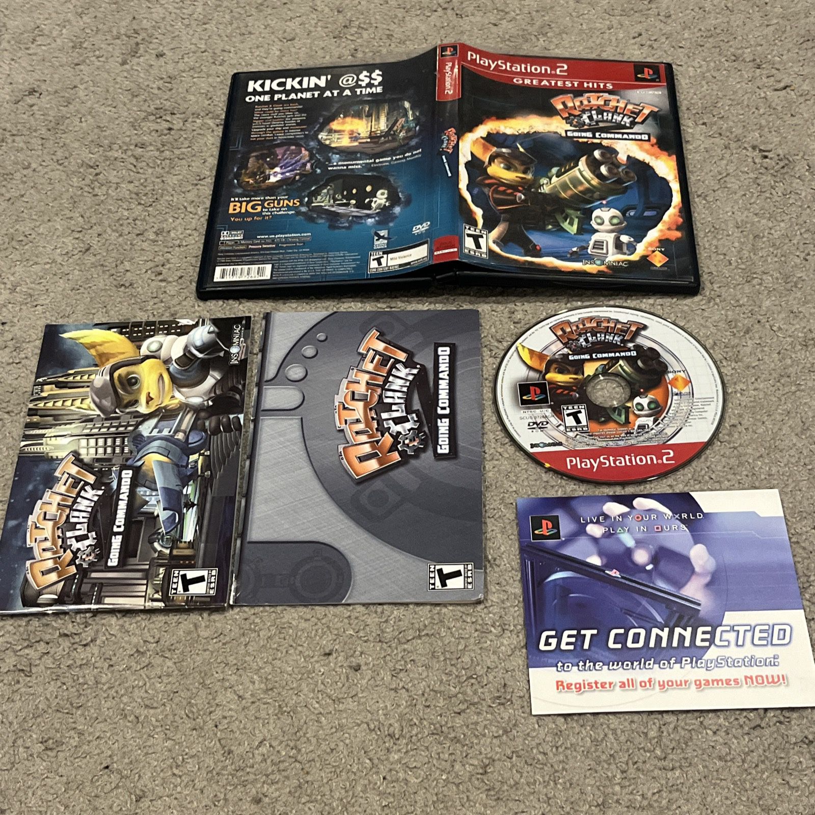 Ratchet & Clank: Going Commando Sony PlayStation 2 PS2 Complete CIB