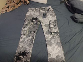 Rebel vengeance jeans size 30 waist Grey blackish white