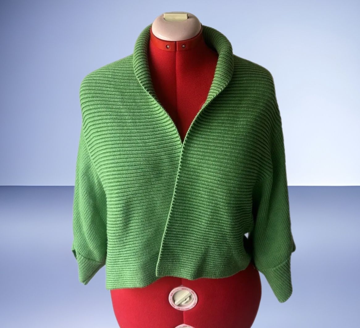Michael Kors Cardigan size L Green Knit MSRP $275
