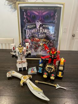 Vintage Power Rangers Toys & Funko Poster