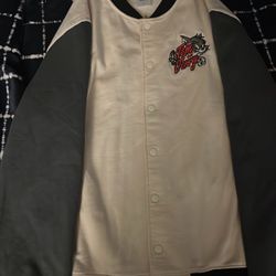 Large Tom and Jerry collaboration varsity style jacket,