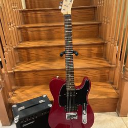 Squier Affinity Telecaster (Brand New) W/ Silvertone Vintage Guitar Amp 