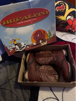 Real leather kids boots
