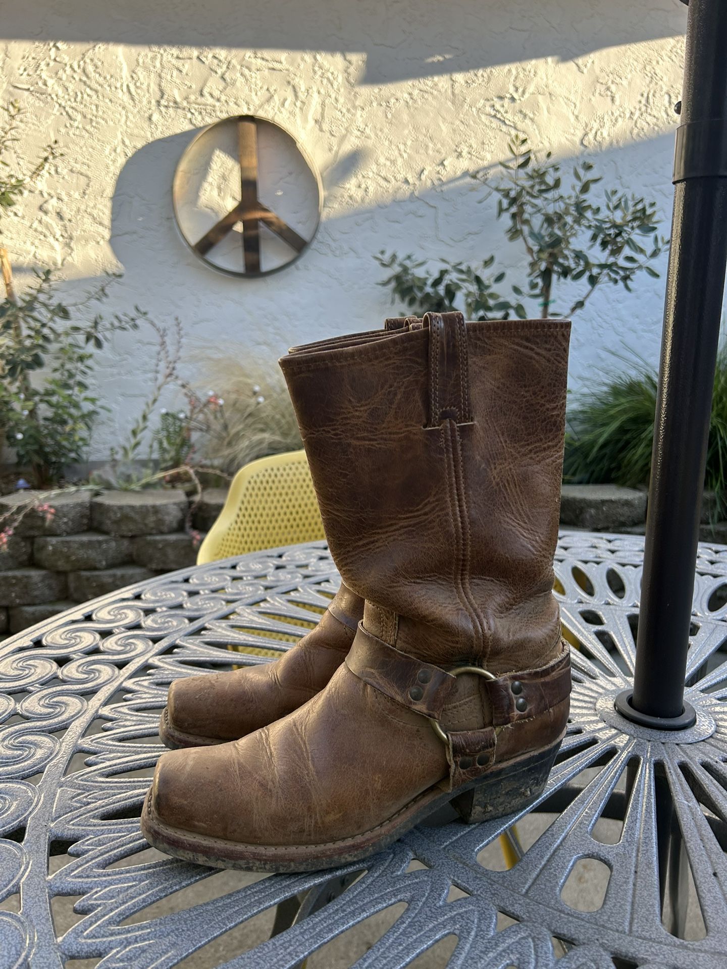 Frye Women’s Leather Harness Boots- Size 9