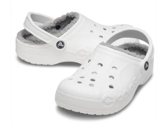 Baya Lined Crocs- White