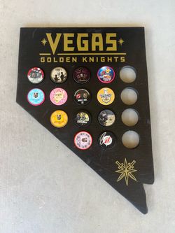Vegas Golden Knights Wood Puck Holder 2018 Wall Decor NHL