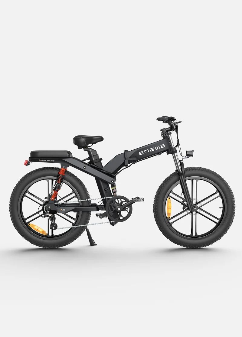 ENGWE X26 Electric Mountain Bike 1000W Folding Ebike 48v Integrated 26*4 Fat Tires *Brand New In Box*