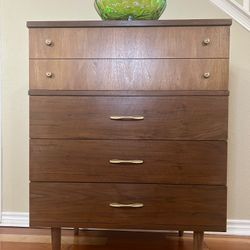 Refinished MCM dresser / chest -- Great shape, beautiful wood! -

