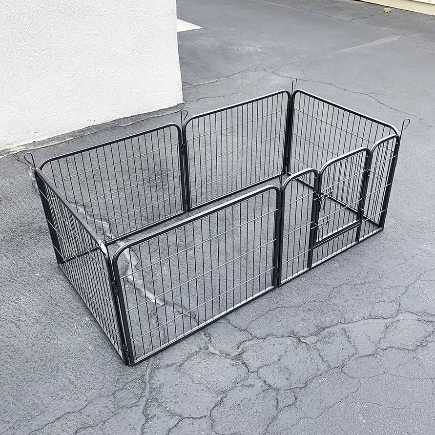 (New) $70 Pet Dog Heavy Duty Playpen with 6-Panels X (24” Tall X 32” Wide)