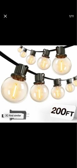 addlon Plug-in IP65 Rated Waterproof Outdoor-Ready String Lights - 200ft