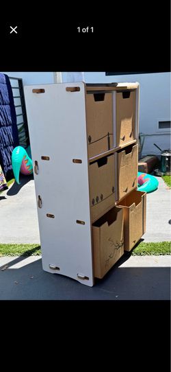 Kids dresser bookcase shelf