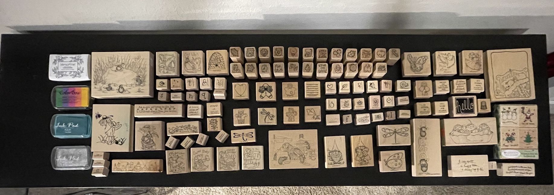 Huge Lot Of Rubber Stamps. Great For Scrapbooking And Crafts