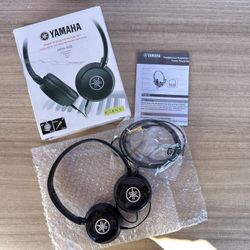 #2849 Yamaha HPH-50 headphones deep bass on-ear 3.5mm wired musicians black