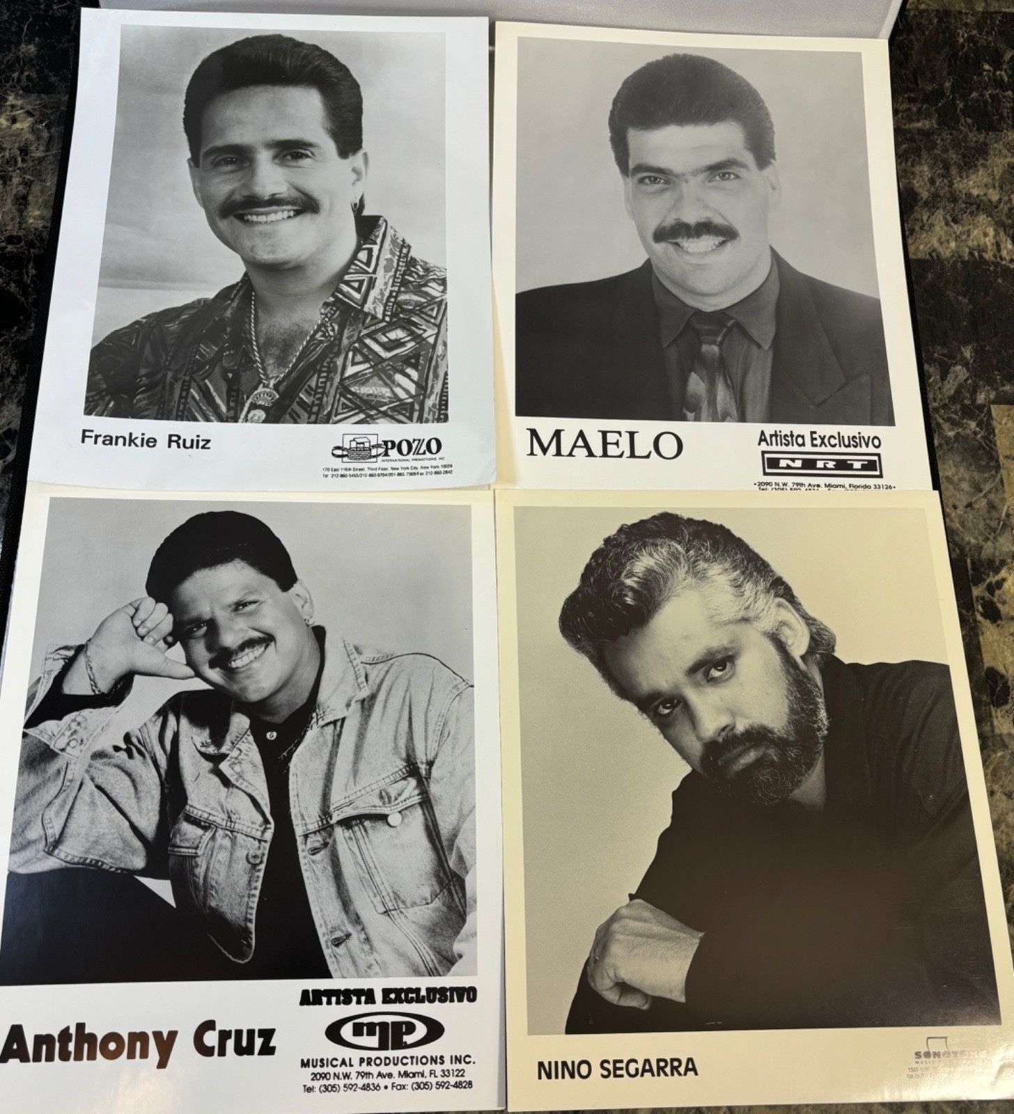 Frankie Ruiz Salsa Legends Lot Original Promo Photos Puerto Rico