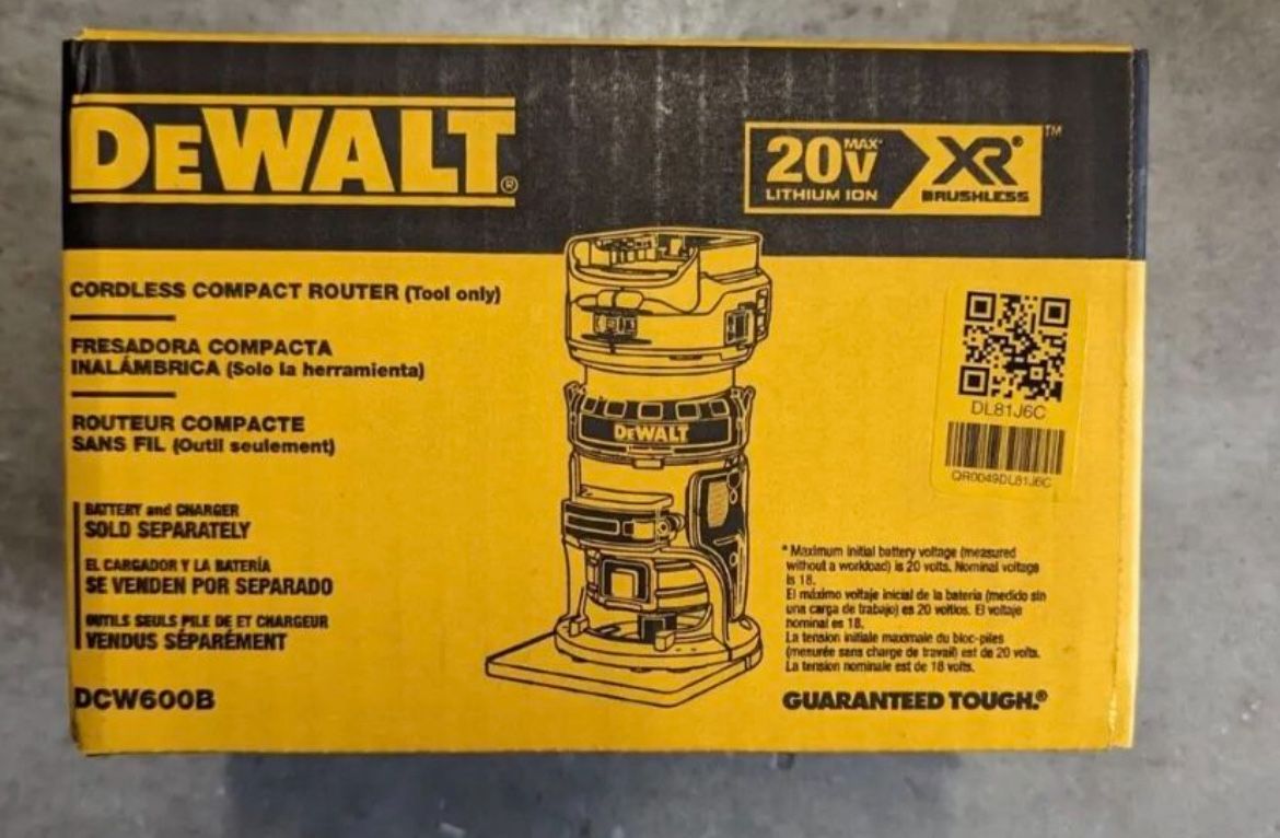 DEWALT 20V Max XR Cordless Router