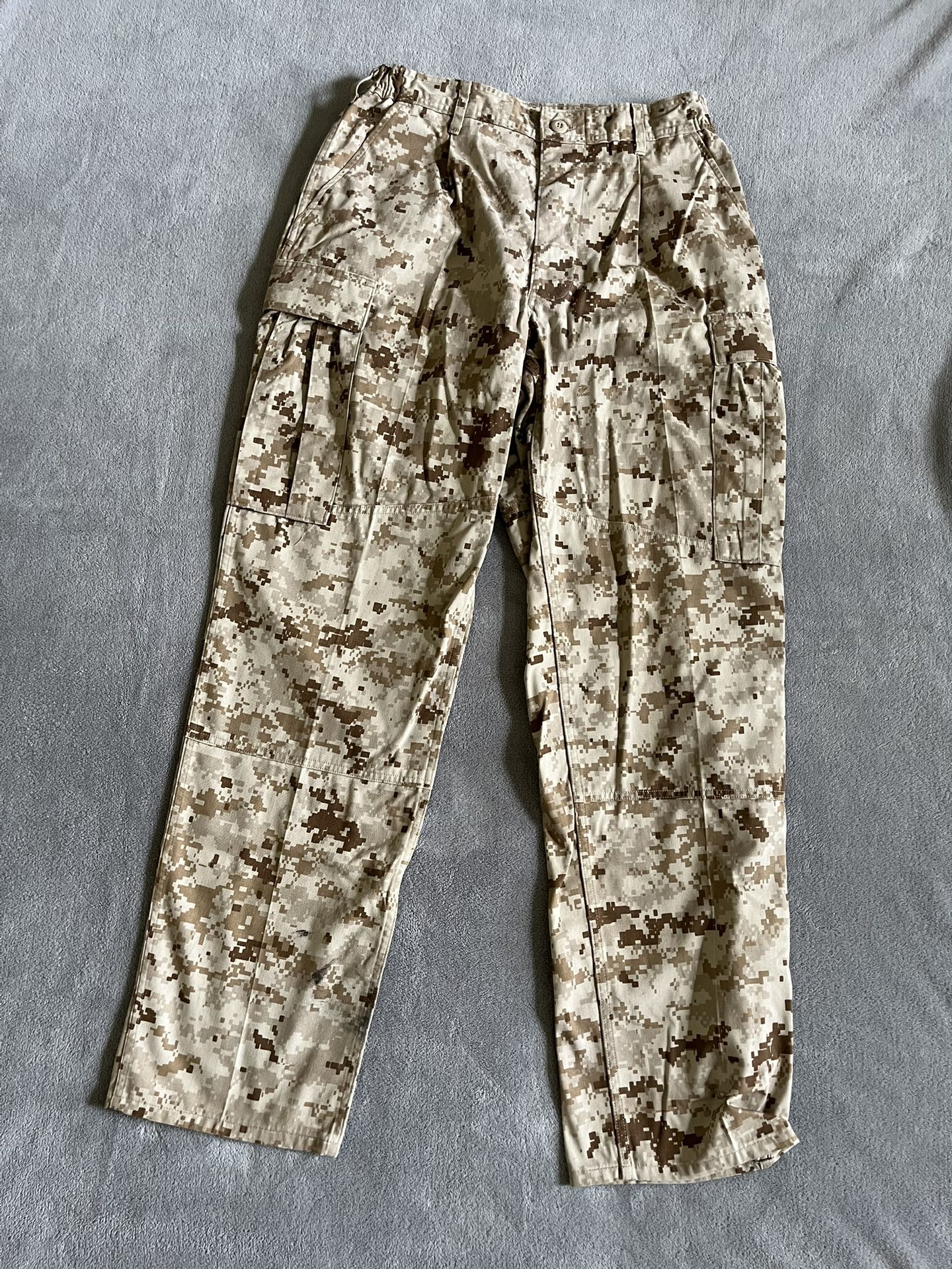 US Marine Corps Desert MARPAT Camo Pants Trousers Medium Regular