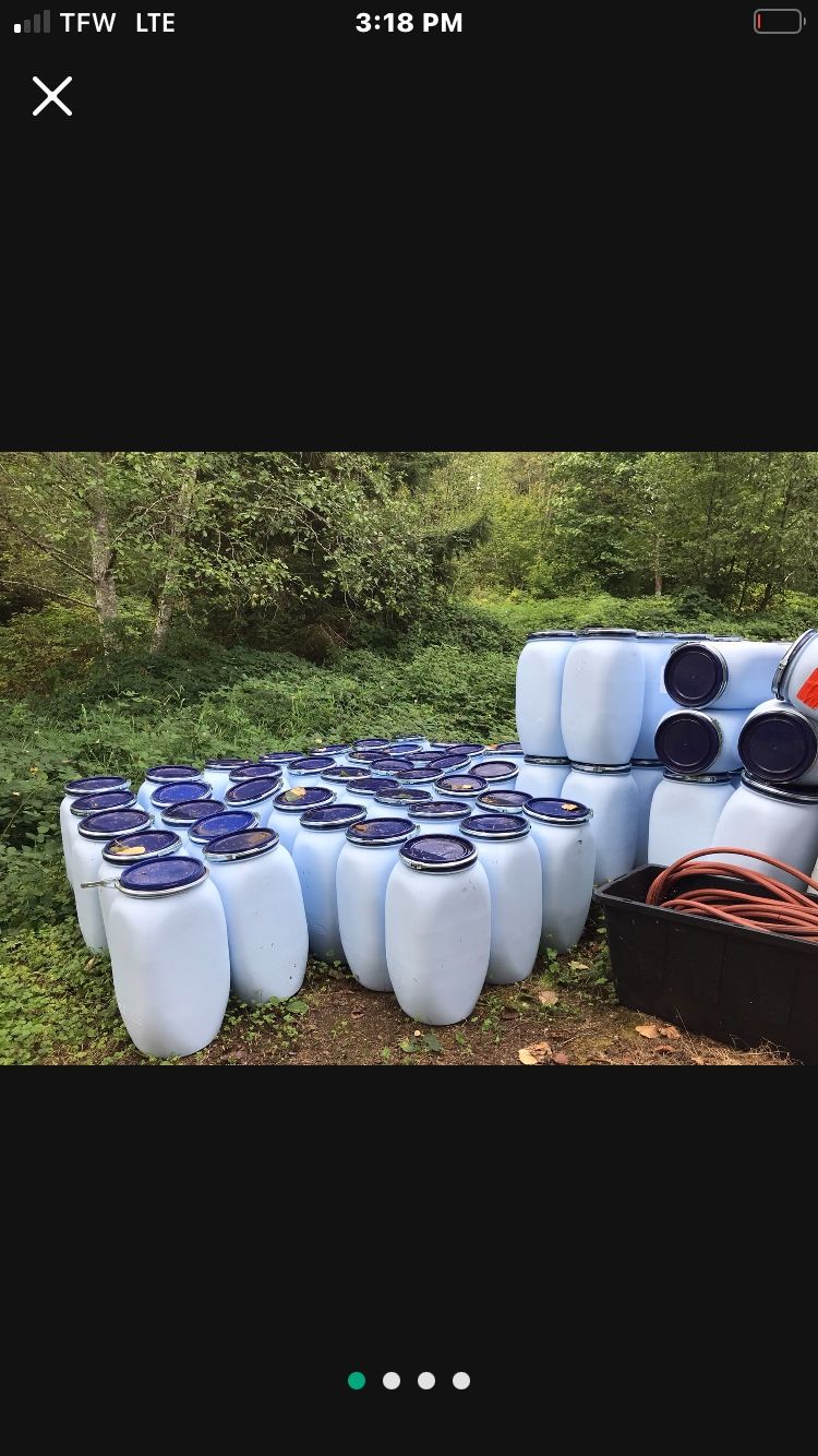 20 Gallon Food Safe Barrels