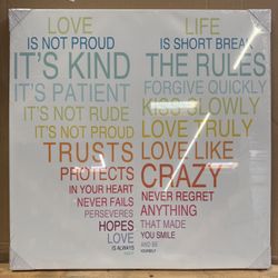 Inspirational Words Love Painting