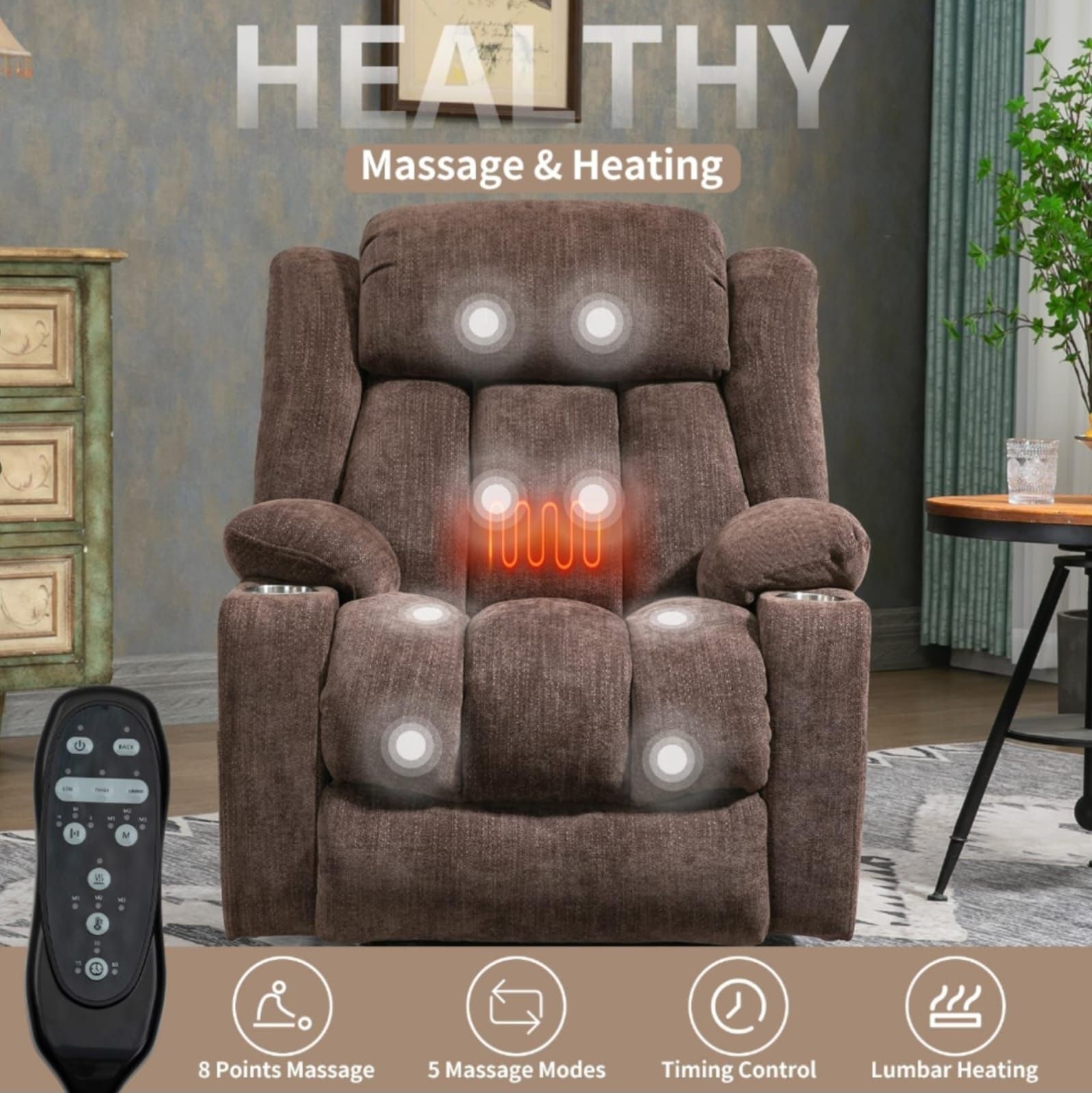 Power Lift Massage/Heat Recliner
