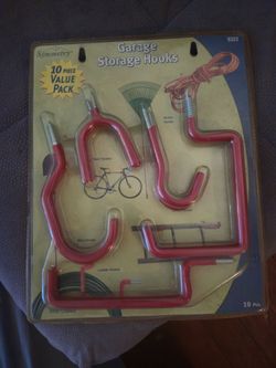 Garage storage hooks