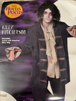 BILLY BUTCHERSON COSTUME HOCUS POCUS COSTUME NEW